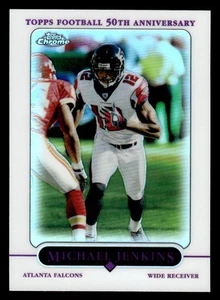 2005 Topps Chrome #100 Michael Jenkins Refractors FALCONS - Picture 1 of 2