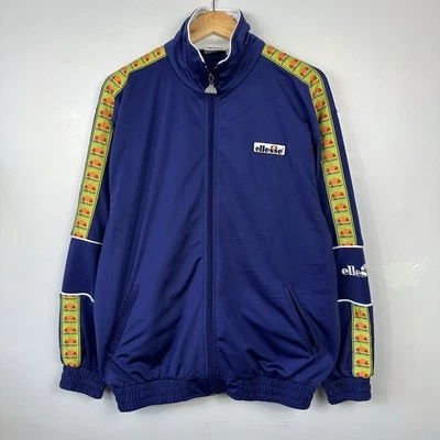 Vintage Ellesse Track Jacket Top, Blue 90s Casuals Terraces, Size Mens Large - Image 1 of 4