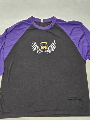 Kobe Bryant Shirt Mens Extra Large Black Purple Mamba Angel Shirt LA Lakers 24 - Image 1 of 4