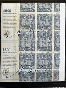 Australia Impression 2005 Treasures Archives $5 Block of 2 Imperforate Stamp MUH - Bild 1 von 3