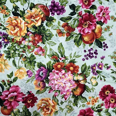 Northcott Ro Gregg FLOWERING ORCHARD Bright Floral Quilt Fabric 3.1yds - Image 1 of 3