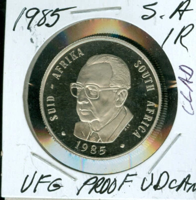 1985 SOUTH AFRICA 1 RAND ULTRA FINEST PROOF ULTRA DCAM  . - Image 1 of 4