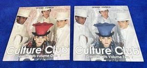 CULTURE CLUB GREATEST HITS LIVE VOL 1 & VOL 2 - SUNDAY EXPRESS UK CD - NEAR MINT - Picture 1 of 2