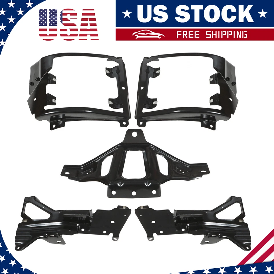 For 2016-2018 Chevrolet Silverado 1500 Front Bumper Support & Mount Bracket Set - Image 1 of 4