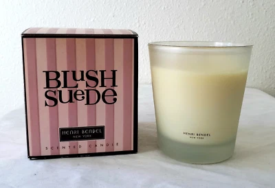 Henri Bendel 9.4 oz. 266g Blush Suede Scented Candle - Unlit Open Box Rare - Image 1 of 4