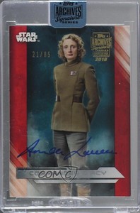 2018 Topps Archives Star Wars Signature Series 21/85 Commander D'Acy Auto q3y