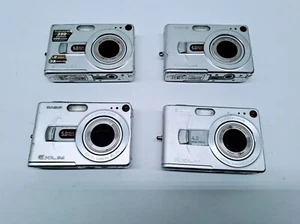 Lot of 4 CASIO EXILIM EX-Z50 & EX-Z40 Silver Camera Digital (Part) - Picture 1 of 3