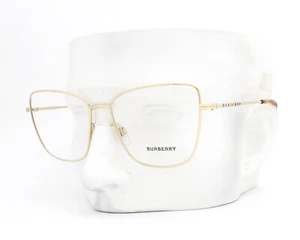 Burberry Bea Eyeglasses Glasses B 1367 1109 Polished Pale Gold 55-16-140 No Case - Picture 1 of 11