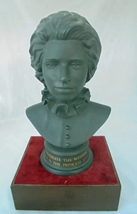 Vintage Doulton Black Basalt Bust Princess Anne Wedding 1973 - Picture 1 of 9