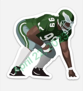 Jerome Brown #99 (STICKER)-Philadelphia Eagles Vector art NFL car decal Man Cave - Picture 1 of 2