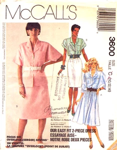 McCall's 3600 - Blouse Front Button Long/Short Sleeve ~ Pull-On Flared Skirt- 8 - Picture 1 of 5