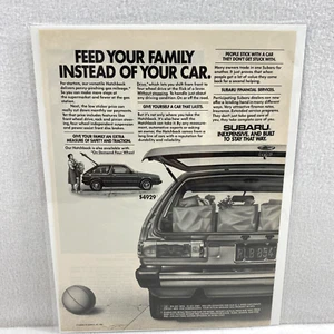 Vintage Print Ad 80's Subaru Car Genuine Magazine Advertisement Ephemera - Picture 1 of 4