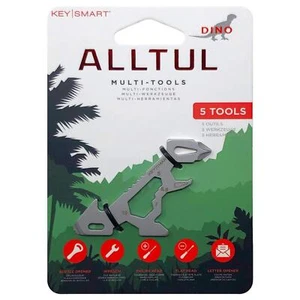 KeySmart Alltul Multi-tool Dino for Keyring or Wallet Stainless Steel - Picture 1 of 4