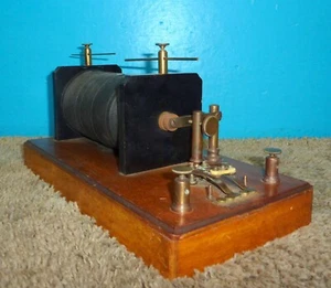 Antique Ruhmkorff Induction Spark Coil 11.5in x 6in - Picture 1 of 6