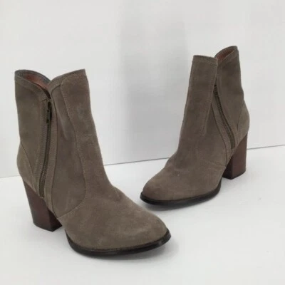 Seychelles Doble Cremallera Gamuza Botines Cortos Marrón Tostado Gris Gris Gris 7.5 Foto 1 de 4