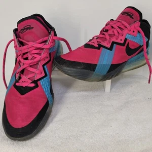 Nike LeBron 18 Low Neon Nights Sneakers Basketball Shoes MENS SIZE 11 NO INSOLES - Picture 1 of 22