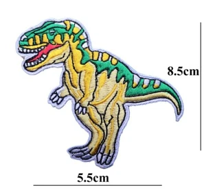 T-Rex Dinosaur Embroidered Patch Iron or Sew On Badge applique logo - Picture 1 of 2