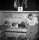 Hours track race Americaine Zurich 1946 Cyclist getting a massage Old Photo