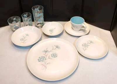 TAYLOR SMITH & TAYLOR Vintage 9 Piece Place Setting Taylor Smith Ever Yours Boutonniere Multiple Sets!