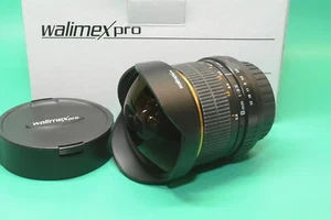 Walimex Pro Fish-Eye 8mm f3,5 CS f. Canon EOS DSLR sehr gut 2J.Gewährl./Händler - Bild 1 von 4