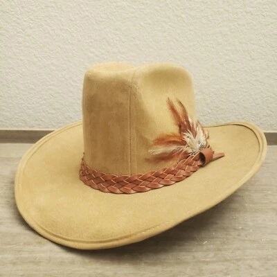 Sombrero de Vaquero de Colección United Hatters Millinery Workers Hombres Grande 17 con Pluma Foto 1 de 4