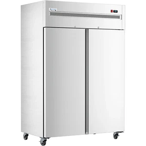 54" Solid Door Stainless Steel Reach-In Refrigerator - Picture 1 of 6