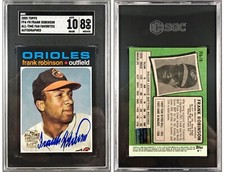 2005 Topps All-Time Fan Favorites #FFA-FR FRANK ROBINSON Autograph Card SGC 10/8