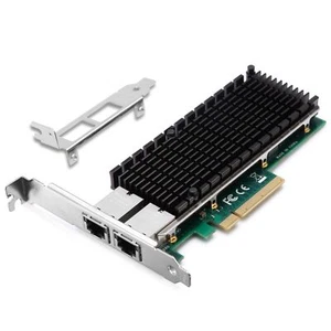 Carte réseau 10Gb PCIe pour Intel X540-T2 Carte LAN 10G avec contrôleur Intel... - Photo 1/7
