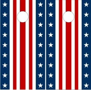 American Flag Strips Cornhole Wrap Bag Toss Skin Decal Sticker  - Picture 1 of 1
