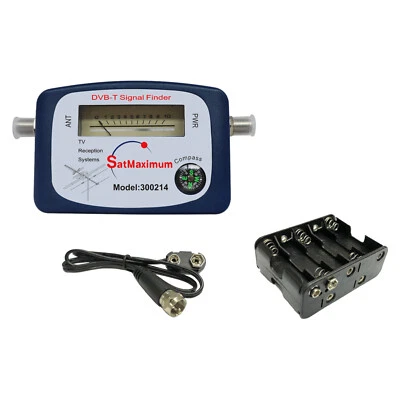 DVB-T Antenne Signalfinder Stärkemessgerät HDTV Antenne terrestrisch mit Kompass - Bild 1 von 4