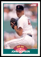 1989 Score Rookie & Traded. John Dopson Boston Red Sox #40T