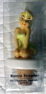 DISNEY TINKERBELL CERAMIC & CORK TINK BOTTLE STOPPER - MIB NEVER OPENED   FUN! - Picture 1 of 1