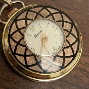 Vintage Woman's Lucerne Mechanical Wind Up Pendant Watch Parts/Repair MCM - Picture 1 of 5