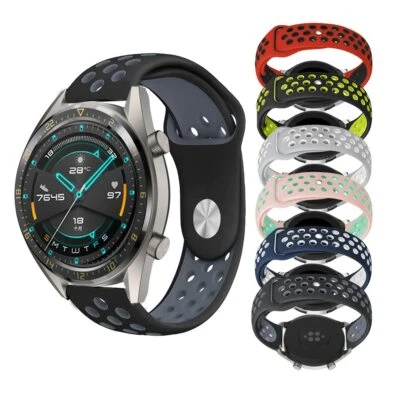 For Huawei watch GT2 42mm Silicone Fitness Replacement Wrist Strap Band 20mm