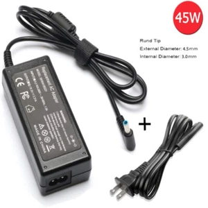 45W Blue Tip AC Adapter for HP Charger TPN-C125 HSTNN-LA40 HSTNN-DA40 854054-002 - Picture 1 of 12