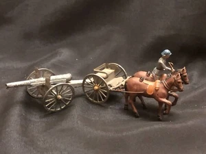 soldats de plomb attelage d'artillerie canon - Imagen 1 de 7