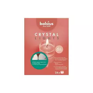Bolsius Crystal Clear Cup Maxi Tea Lights (8 hour burntime) - Picture 1 of 1