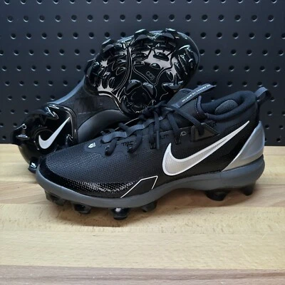 Botines de béisbol Nike Force Trout 9 Elite MCS negros plateados FZ0884 para hombre talla 11” Foto 1 de 4