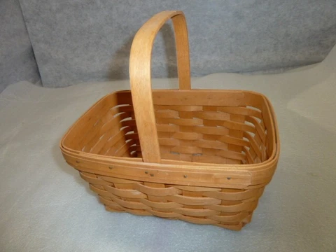 Vintage Longaberger Baskets Handwoven 11X7X5 SIGNED 1997 Cover