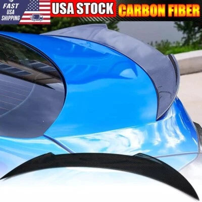  Ajuste para Maserati Ghibli Sedan 2014-21 asa de bota spoiler tronco traseiro carbono real - Imagem 1 de 4