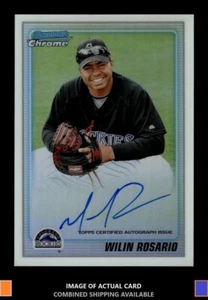 2010 Bowman Chrome #BCP192 Wilin Rosario Refractor Auto /500 Rockies - Picture 1 of 2