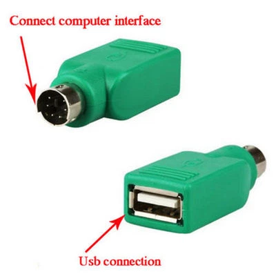 1pc USB Female in to PS2 Male Adapter Converter For Computer Keyboard Mouse Hot - Image 1 of 2