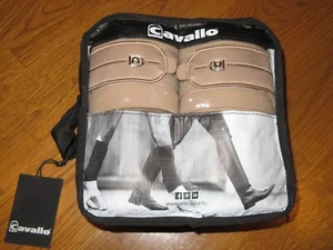 Neu CAVALLO JOLA Mandelbeige 4er Set Pferd Pferde FLEECE BANDAGEN - Bild 1 von 4