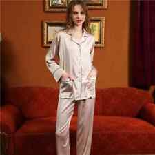 Women's Silk Pajamas 100% Mulberry Silk Wear Pajamas Pajama Pants Suit