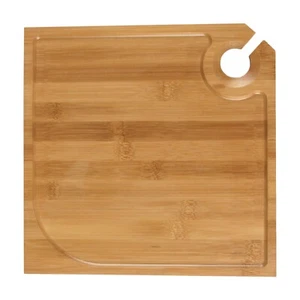 Bamboo Cocktail Appetizer Plates with Wine Glass Holder - Picture 1 of 11