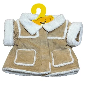 Chaqueta Build-A-Bear Workshop aspecto sherpa para juguetes de peluche nueva - Imagen 1 de 4