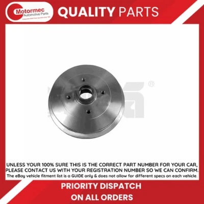 Vika Rear Brake Drum fits VW Golf Mk3 Caddy Mk2 Jetta Mk2 for oe 191501615A - Image 1 of 4