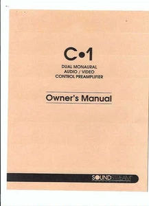Soundstream Bedienungsanleitung user manual für C-1 Copy - Picture 1 of 1