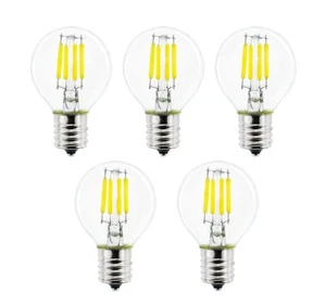 5-Pack S11 LED Bulbs E17 Intermediate Base Edison Globe Light Bulbs 40 Watt E... - Picture 1 of 9