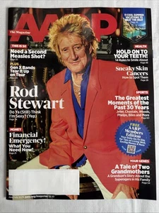 AARP Magazine - Rod Stewart cover, 6 page article/photos Ralph Macchio June 2025 - Imagen 1 de 3